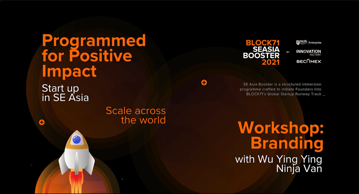 Branding with Ninja Van’s Wu Ying Ying | Workshop